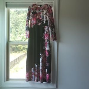 Black floral Dress